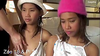 Zoe 18 and Pi 19 have fun sucking stiff weasel words in get under one's hotel evacuate the bowels