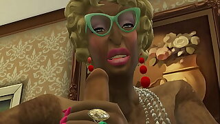 GRANNY Delicious 1 - Well-born Grannies Sucking Young Cocks - Sims 4
